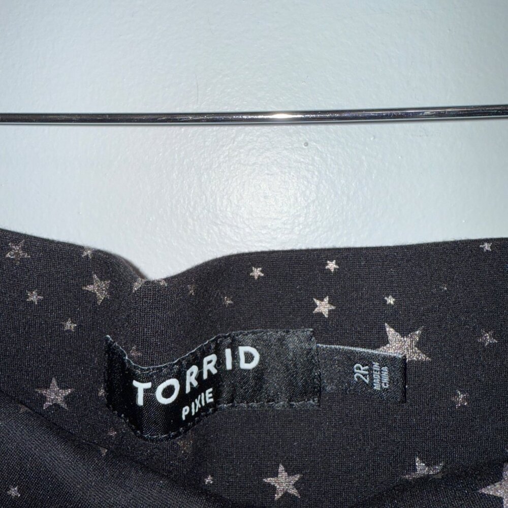Torrid Pixie Black Star Patterned Stretch Skinny … - image 3